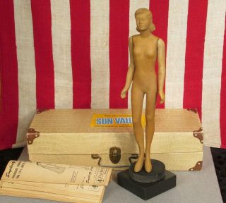 Vintage 1940s Simplicity Fashiondol Sewing Mannequin Doll Miniature Latexture