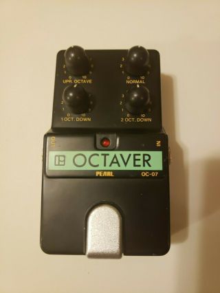 Vintage Pearl Oc - 07 Octaver Octave Effects Pedal Analog
