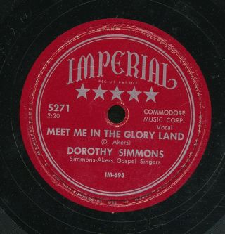 Pc78 - Black Gospel - Imperial 5271 - Dorothy Simmons / Doris Akers