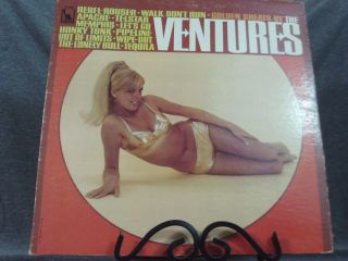 The Ventures - Golden Greats By The Ventures 12 " Vinyl Lp Record 1967 Wipe - Out