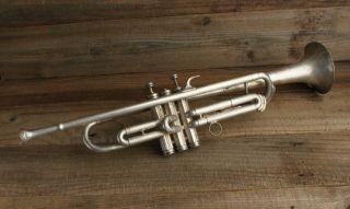 Vintage Conn 40 B Silver Trumpet