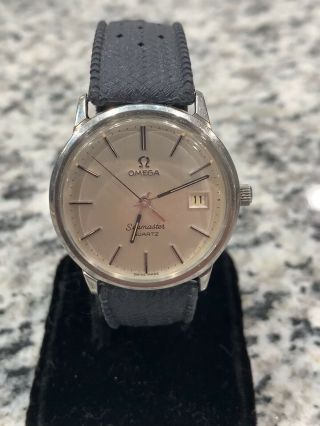 Vintage Omega Seamaster Quartz Date Watch Ref.  196 0119 Cal.  1370 Stainless