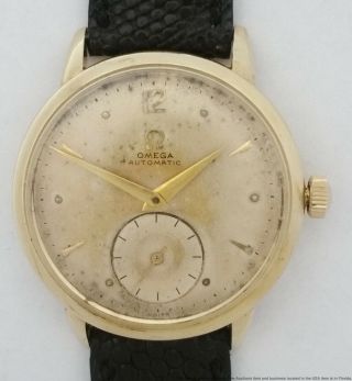 Vintage Omega Cal 342 Bumper Automatic Strong Running Mens Watch