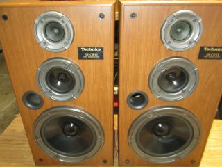 Vintage Technics Sb - Cr55 3 - Way Speaker System - Pair - 8Ω