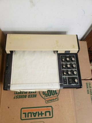 Linear Instruments 595 Strip Chart Recorder Portable With Paper Vintage