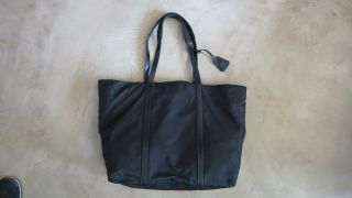 Authentic Prada Shoulder Bag Black Nylon Vintage