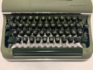 Olympia SM2 Vintage Typewriter,  West Germany,  Near,  with Case,  1952, 4