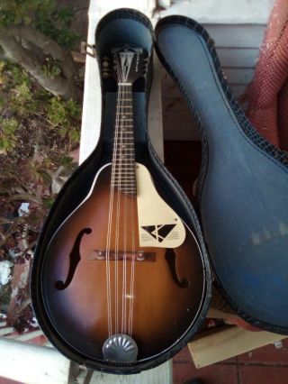 Vintage Kay Mandolin,  Art Deco Look,  Plays And Sounds Great Great Condintion