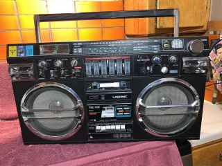 Lasonic Trc - 931 Vintage Radio Dual Cassette Boombox
