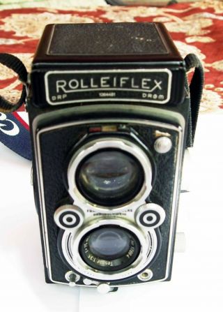 Vintage Rolleiflex Automat,  Tessar 75mm F3.  5 S/n 1064481 W/rolleikin