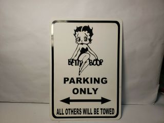 Betty Boop Parking Only Sign