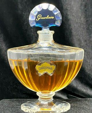 Guerlain Shalimar 80ml / 2.  7 Oz 5 9/16 " Tall 75,  Full Vintage Parfum Extrait