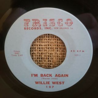 Willie West Rare Soul 45 Lost Love / I 