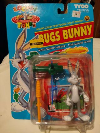 1993 Tycoon Looney Tunes Bugs Bunny With Carrot Missile Action Figure