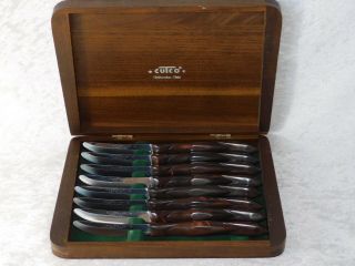 Vtg Cutco 1759 A78 Steak Kitchen Knife Knives Set of 8 w/ Wood Case 2