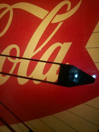 Vintage Coca Cola PAM Light Up Clock Old Diner Soda Fountain 4