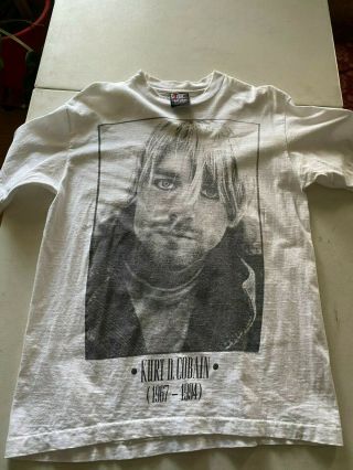 Kurt Cobain Vintage T Shirt Nirvana Foo Fighters Hole Soundgarden Meat Puppets