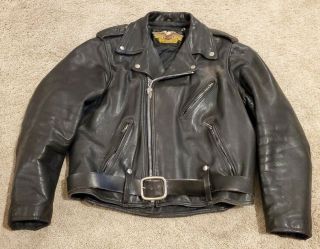 Vintage 1990s Harley Davidson Men’s Classic Style Leather Jacket Xl Size 46
