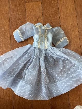 MA Cissy Doll Light Blue Dotted Swiss Dress 1958 5