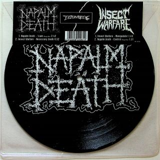 Napalm Death / Insect Warfare - Split Ep 7 " Picture Disc Vinyl Nm Rsd 2013 Ltd