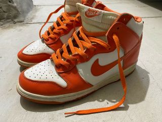 Vtg Nike Dunk High Le Syracuse Orange 1998 Men 