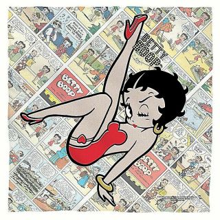 Betty Boop " Comic Strip " 22 " X 22 " Sublimated Bandana -