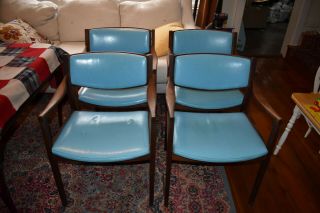 Vintage W.  H.  Gunlocke Mid - Century Modern Style Arm Chairs Dining Office