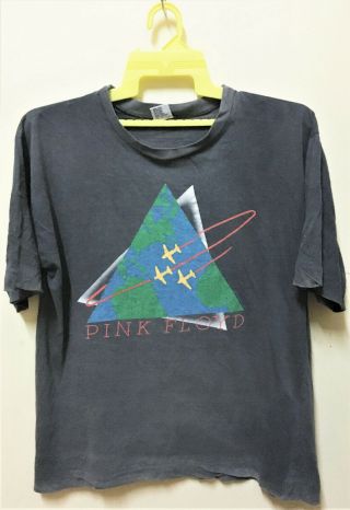 Vintage 80s 1988 Pink Floyd Rock Tour Concert Promo T - Shirt