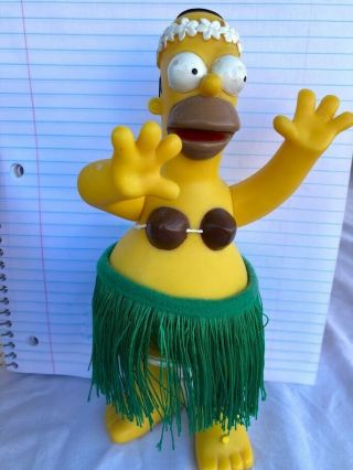 The Simpsons Hula Dancer Homer Bobble Head Dashboard Figure