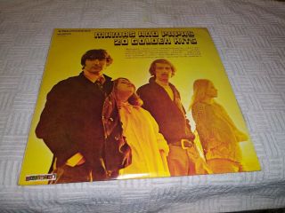 The Mamas And Papas " 20 Golden Hits " (1973) Dsx - 50145 Stereo 2 Lp.  Cond.