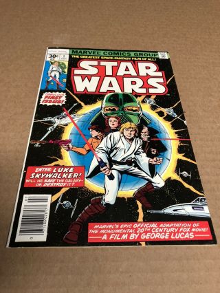 Vintage Collectible Star Wars Comic Book No.  1