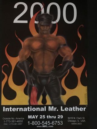 2000 Iml International Mr.  Leather Poster Vintage By Ponyboy