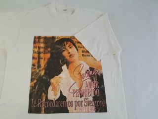 Vintage Selena Quintanilla Amor Prohibido 1995 Single Stitch Shirt L/g