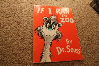 If I Ran The Zoo Dr Seuss (1977 Hardcover) Vintage Book Discontinued