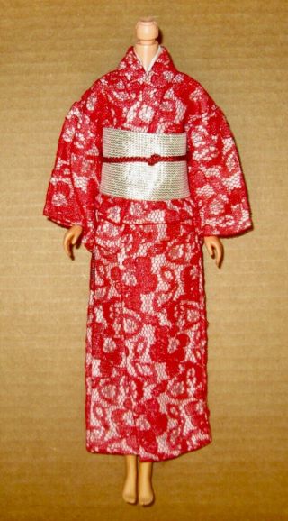 Japanese Exclusive Francie Red Lace Kimono FR2208 2