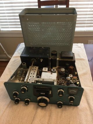 Vintage Heathkit Sb - 401 Hf Transmitter Ham Radio Tubes Light Up No Power Out