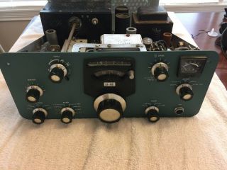 Vintage Heathkit SB - 401 HF Transmitter Ham Radio Tubes Light up no power out 4