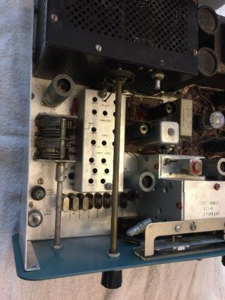 Vintage Heathkit SB - 401 HF Transmitter Ham Radio Tubes Light up no power out 6