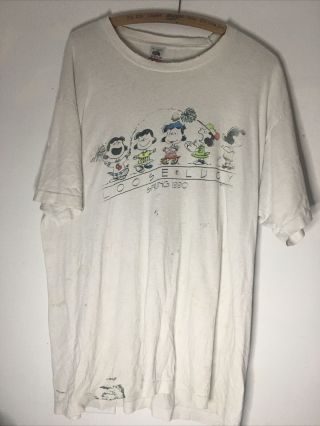 Vintage 1990 Grateful Dead Loose Lucy Peanuts T Shirt Size Xl