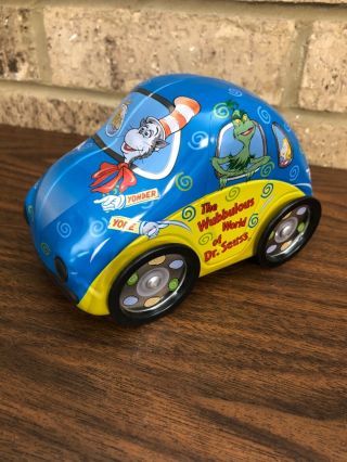 The Wubbulous World Of Dr.  Seuss Blue Tin Car Container Collectible