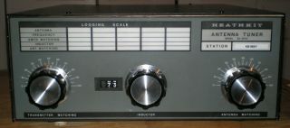 Vintage Heathkit Sa - 2040 Hf Ham Radio Antenna Tuner 10 - 160m Roller Inductor 2kw