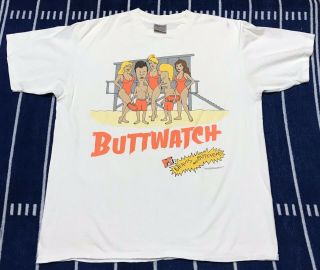Vintage Beavis And Butthead Shirt Stanley Desantis Buttwatch Baywatch 90s