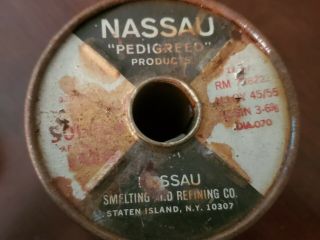 Vintage Solder Nassau Kester Alpha Standard Etc.  Rosin Core 6