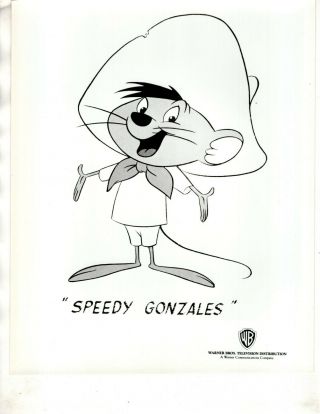 Speedy Gonzales Warner Brothers Tv Cartoon Vintage Promotional 8x10 Still Photo