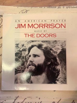 Jim Morrison " An American Prayer " Music By The Doors 1977 German Import Lp