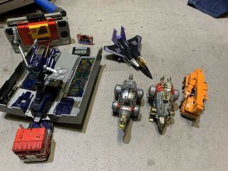 Transformers G1 Optimus Prime With Trailer Hasbro Vintage,  Dinobots,  Blaster,  Et