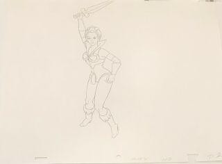 He - Man Motu Animation Pencil Production Art Drawing Filmation