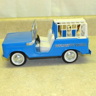 Vintage Nylint Ford Bronco Pet Mobile Truck,  Animals,  Pressed Steel Toy