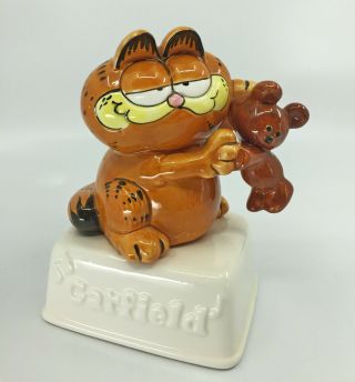 Garfield And Pooky 1978 Music Box - Could Have Danced All Night - Vintage -.