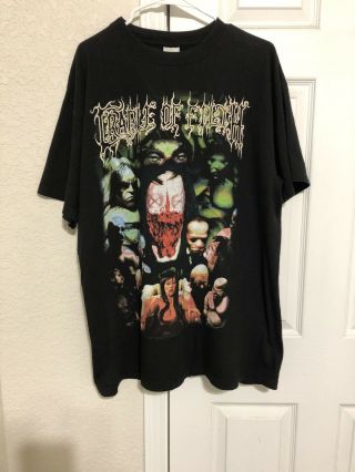 Cradle Of Filth Shirt Vintage Canvas For A Lick Of Pain 98 - 99 Xl